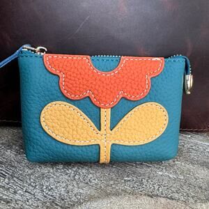 Flower Coin Purse Wallet Genuine Leather Wallet NEW FAST SHIP
